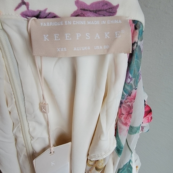 Keepsake About Us Longsleeve Floral Dress size 00 NWT - Picture 12 of 13